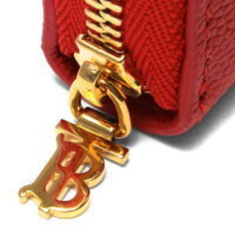 Burberry Bright Elmore Red Wallet Long - Picture 3 of 5